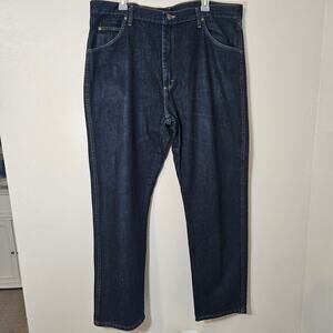 Wrangler Men’s Regular Fit Straight Leg Jeans - 40x32 Cowboy Western Rugged